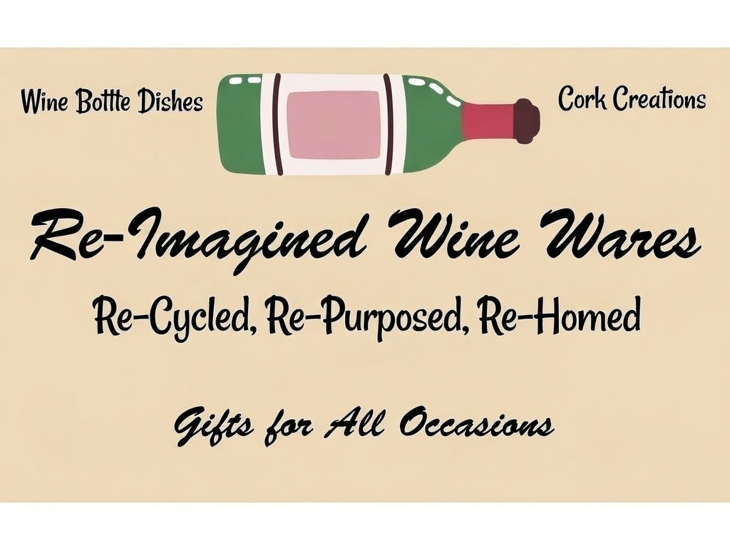 Recycled Wine Bottle Dish Set