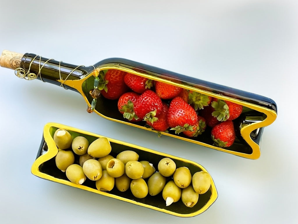 Recycled Wine Bottle Dish Set