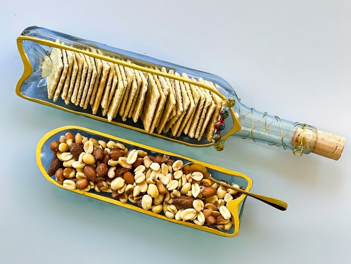 Recycled Wine Bottle Dish Set